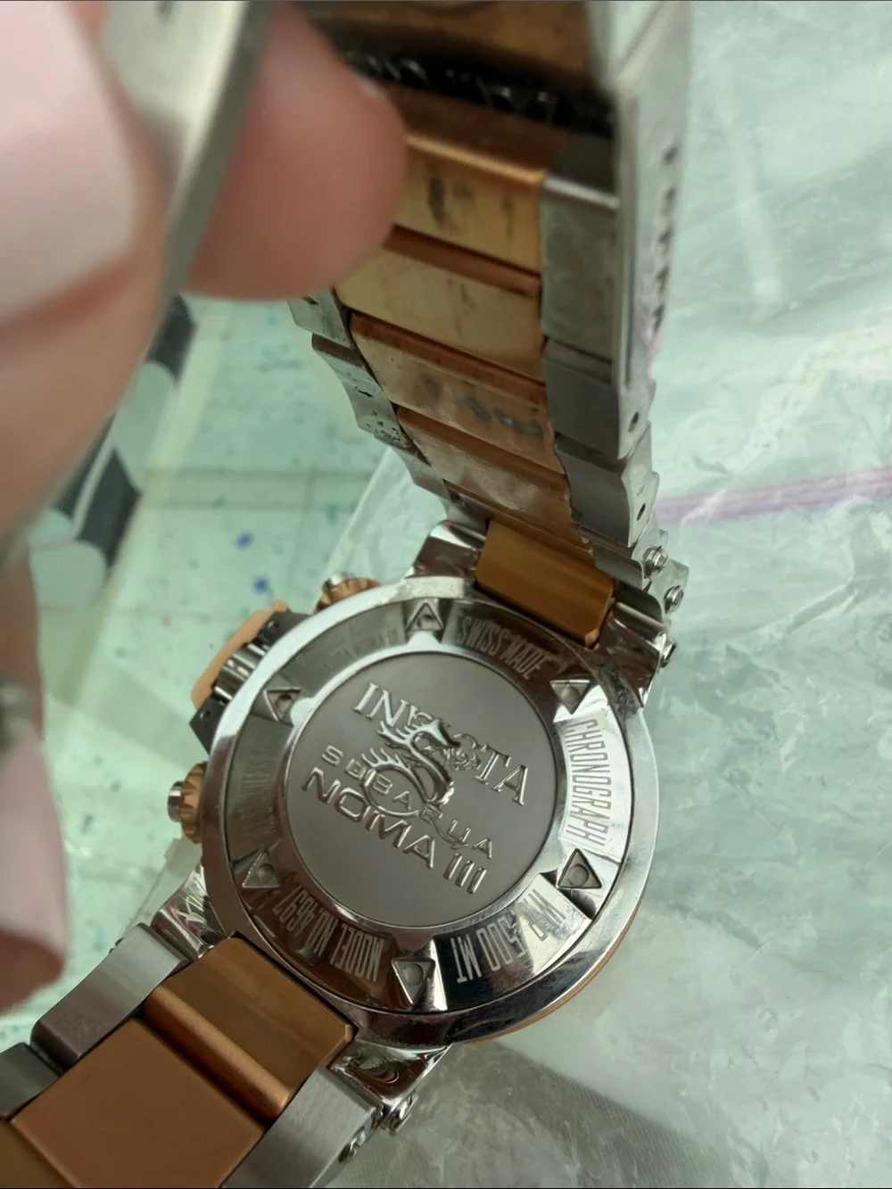 Invicta Two-Tone Gold and Silver Chronograph Men's Watch